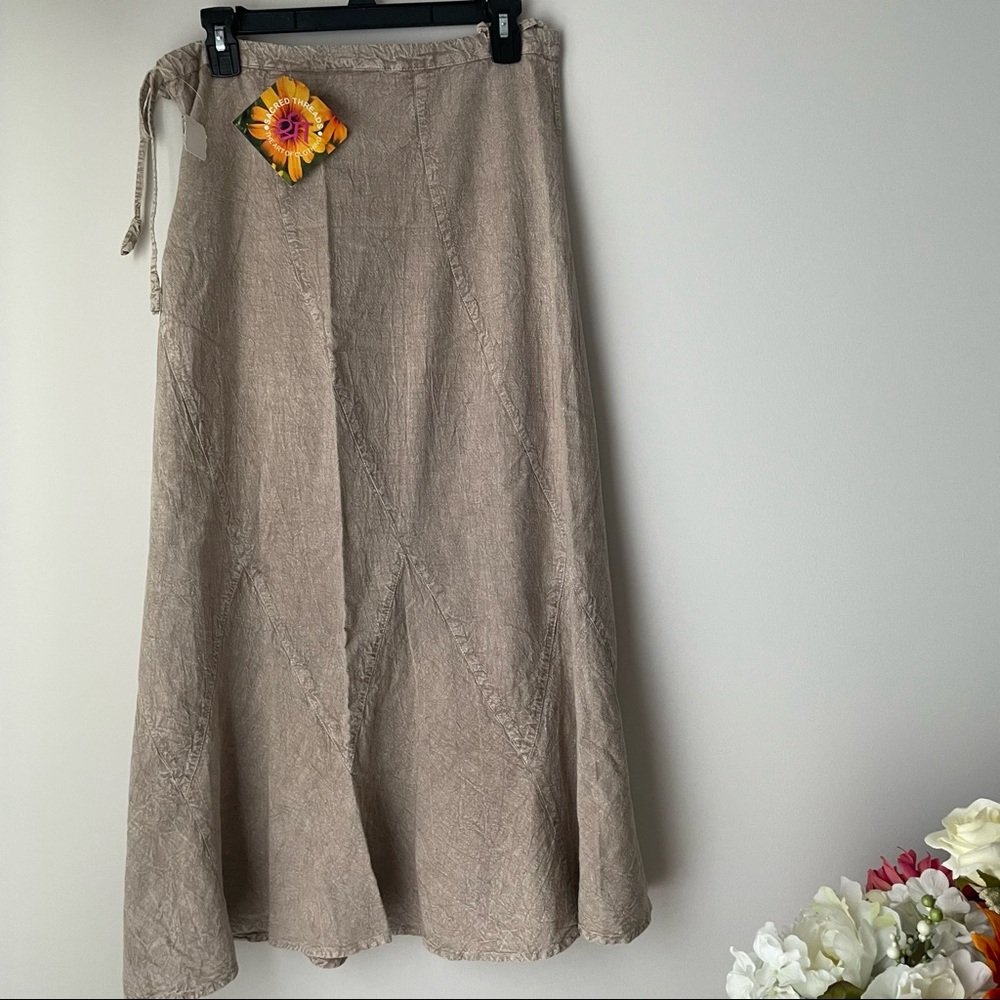 Sacred Threads 100% Cotton Safari Skirt Small - Picture 1 of 9